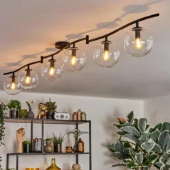 Gastor Plafonnier, Boule lumineuse Clair, 6 lumières
