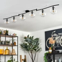 Gastor Plafonnier, Boule lumineuse Clair, 6 lumières