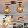 Gastor Plafonnier, Boule lumineuse Ambre, 2 lumières