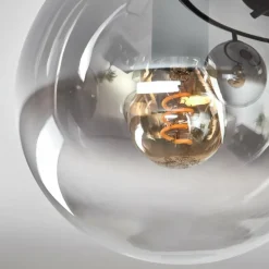 Gastor Plafonnier, Boule lumineuse Clair, Fumé, 3 lumières