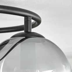 Gastor Plafonnier, Boule lumineuse Clair, Fumé, 3 lumières