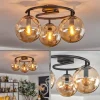 Gastor Plafonnier, Boule lumineuse Ambre, 3 lumières