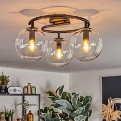 Gastor Plafonnier, Boule lumineuse Clair, 3 lumières
