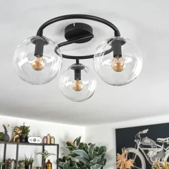 Gastor Plafonnier, Boule lumineuse Clair, 3 lumières
