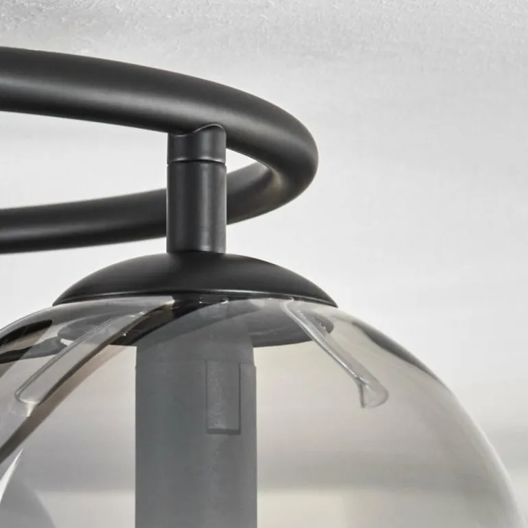 Gastor Plafonnier, Boule lumineuse 37 cm Fumé, 3 lumières