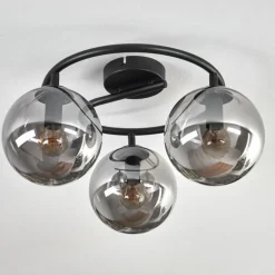Gastor Plafonnier, Boule lumineuse 37 cm Fumé, 3 lumières