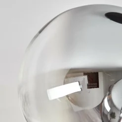 Gastor Plafonnier, Boule lumineuse Chrome, Clair, Fumé, 4 lumières