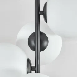 Gastor Plafonnier, Boule lumineuse Transparent, 4 lumières