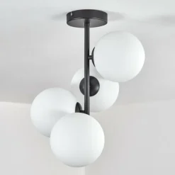 Gastor Plafonnier, Boule lumineuse Transparent, 4 lumières