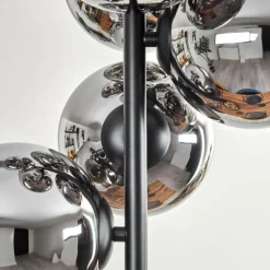 Gastor Plafonnier, Boule lumineuse Chrome, Fumé, 8 lumières