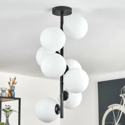 Gastor Plafonnier, Boule lumineuse Transparent, 8 lumières
