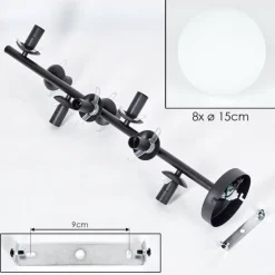 Gastor Plafonnier, Boule lumineuse Transparent, 8 lumières