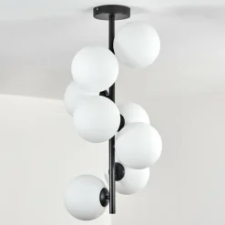 Gastor Plafonnier, Boule lumineuse Transparent, 8 lumières