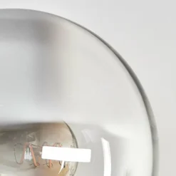 Gastor Plafonnier, Boule lumineuse Chrome, Fumé, 6 lumières