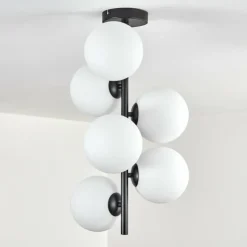 Gastor Plafonnier, Boule lumineuse Transparent, 6 lumières