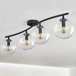 Gastor Plafonnier, Boule lumineuse Clair, 4 lumières