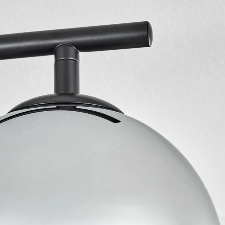 Gastor Plafonnier, Boule lumineuse Chrome, Clair, Fumé, 4 lumières