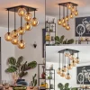 Gastor Plafonnier, Boule lumineuse Ambre, 9 lumières