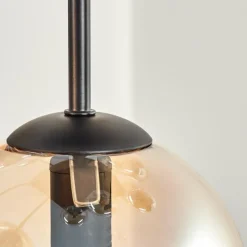 Gastor Plafonnier, Boule lumineuse Ambre, 9 lumières