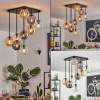 Gastor Plafonnier, Boule lumineuse Ambre, Clair, Fumé, 9 lumières