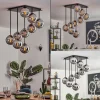 Gastor Plafonnier, Boule lumineuse Chrome, Fumé, 9 lumières