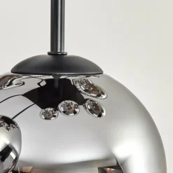 Gastor Plafonnier, Boule lumineuse Chrome, Fumé, 9 lumières