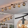 Gastor Plafonnier, Boule lumineuse Ambre, Fumé, 6 lumières