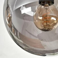 Gastor Plafonnier, Boule lumineuse Ambre, Fumé, 6 lumières
