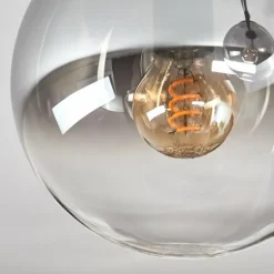 Gastor Plafonnier, Boule lumineuse Clair, Fumé, 2 lumières