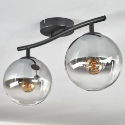 Gastor Plafonnier, Boule lumineuse Clair, Fumé, 2 lumières