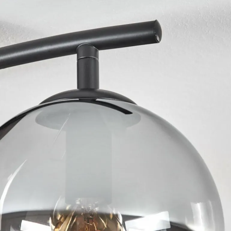 Gastor Plafonnier, Boule lumineuse Ambre, Clair, Fumé, 2 lumières