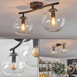 Gastor Plafonnier, Boule lumineuse Clair, 2 lumières