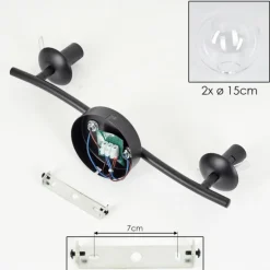 Gastor Plafonnier, Boule lumineuse Clair, 2 lumières
