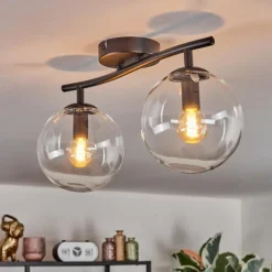 Gastor Plafonnier, Boule lumineuse Clair, 2 lumières