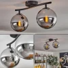Gastor Plafonnier, Boule lumineuse Chrome, Fumé, 2 lumières
