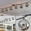 Gastor Plafonnier, Boule lumineuse Chrome, Fumé, 6 lumières