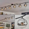 Gastor Plafonnier, Boule lumineuse Chrome, Clair, Fumé, 6 lumières