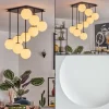 Gastor Plafonnier, Boule lumineuse Blanc, 9 lumières
