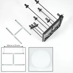 Gastor Plafonnier, Boule lumineuse Blanc, 9 lumières