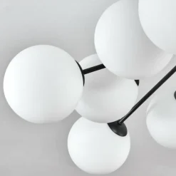 Gastor Plafonnier, Boule lumineuse Blanc, 12 lumières
