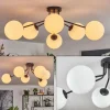 Gastor Plafonnier, Boule lumineuse Blanc, 6 lumières