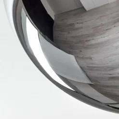 Gastor Plafonnier, Boule lumineuse Chrome, Fumé, 5 lumières