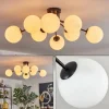Gastor Plafonnier, Boule lumineuse 87 cm Blanc, 8 lumières