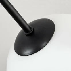 Gastor Plafonnier, Boule lumineuse 87 cm Blanc, 8 lumières