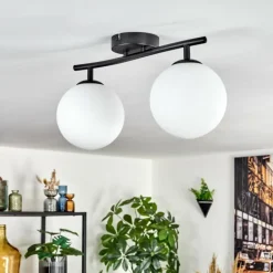 Gastor Plafonnier, Boule lumineuse Blanc, 2 lumières