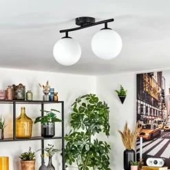 Gastor Plafonnier, Boule lumineuse Blanc, 2 lumières