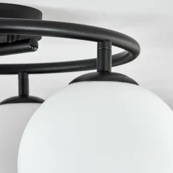 Gastor Plafonnier, Boule lumineuse Blanc, 3 lumières