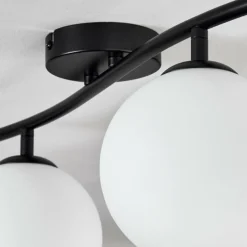 Gastor Plafonnier, Boule lumineuse Blanc, 4 lumières