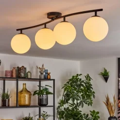 Gastor Plafonnier, Boule lumineuse Blanc, 4 lumières