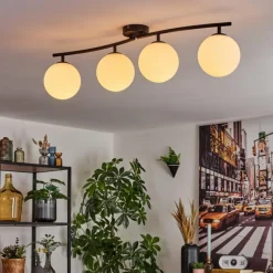 Gastor Plafonnier, Boule lumineuse Blanc, 4 lumières